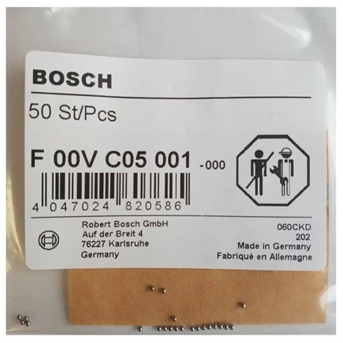 Шарик клапана форсунки BOSCH F00VC05001 50 шт. для Opel Vivaro