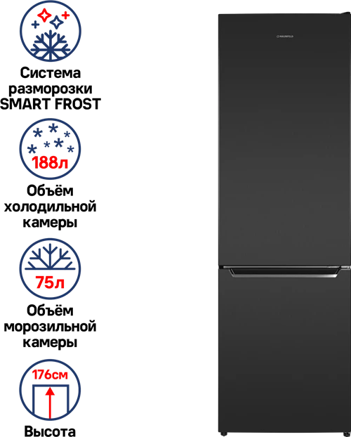Холодильник MAUNFELD MFF176SF