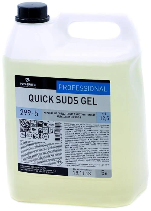 Усиленное средство для чистки грилей и духовых шкафов Quick Suds Gel Pro-Brite