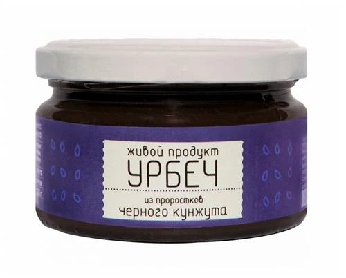 Урбеч из проростков черного кунжута Живой Продукт