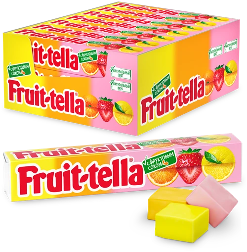 Fruittella ассорти Жевательные конфеты Ассорти с фруктовым соком