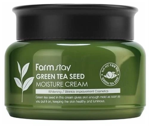 Farmstay Green Tea Seed Moisture Cream Увлажняющий крем для лица с зелёным чаем