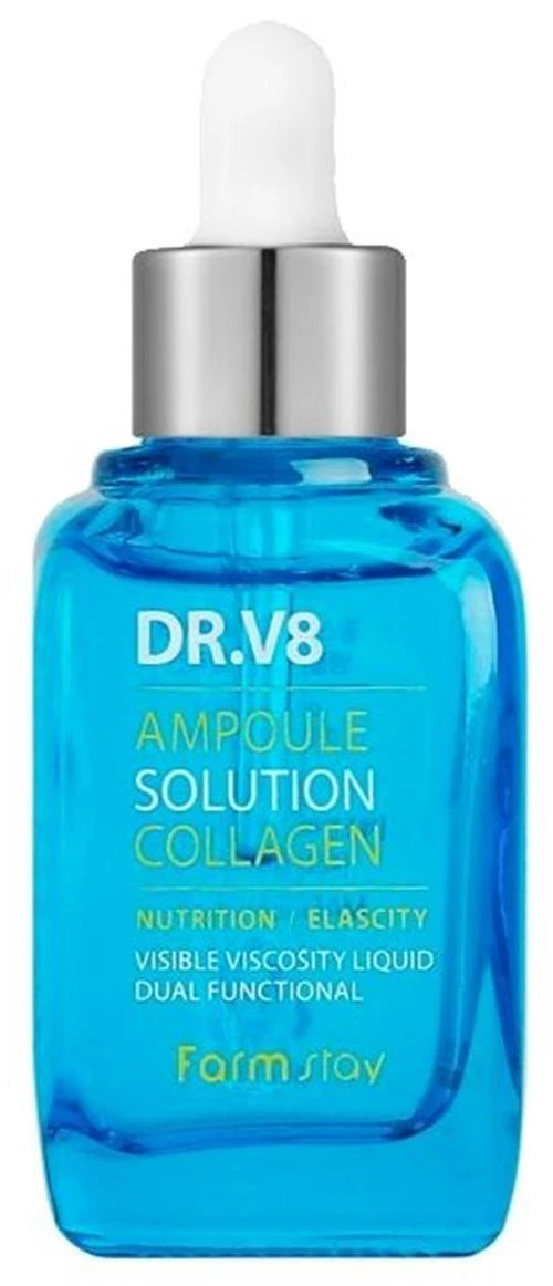 Farmstay DR.V8 Ampoule Solution Collagen Ампульная сыворотка с коллагеном