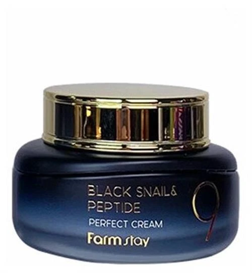 Farmstay Black Snail & Peptide9 Perfect Cream Омолаживающий крем для лица с комплексом из 9 пептидов