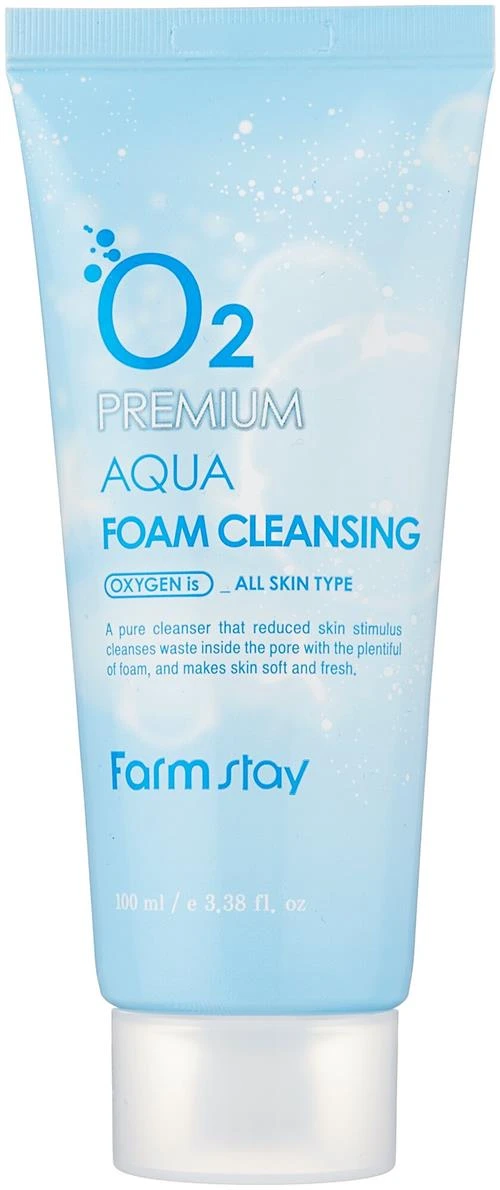 Farmstay пенка очищающая с кислородом O2 Premium Aqua Foam Cleansing