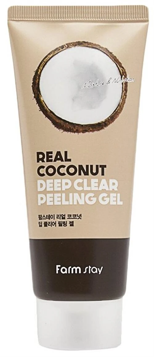 Farmstay пилинг-гель для лица Deep Clear Peeling Gel Real Coconut