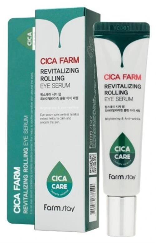 Farmstay Сыворотка для кожи вокруг глаз с центеллой азиатской CICA Farm revitalizing rolling eye serum