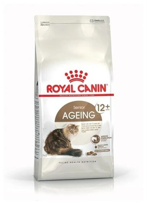 Сухой корм для пожилых кошек Royal Canin Ageing 12+, профилактика МКБ (кусочки в соусе)