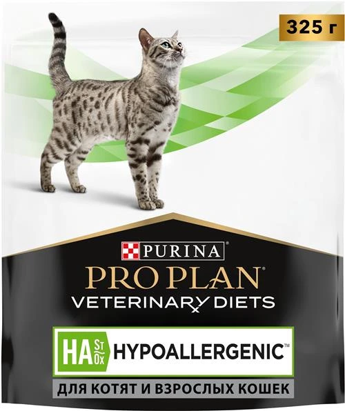 Сухой корм для кошек и котят Pro Plan Veterinary Diets HA St/Ox для снижения пищевой непереносимости