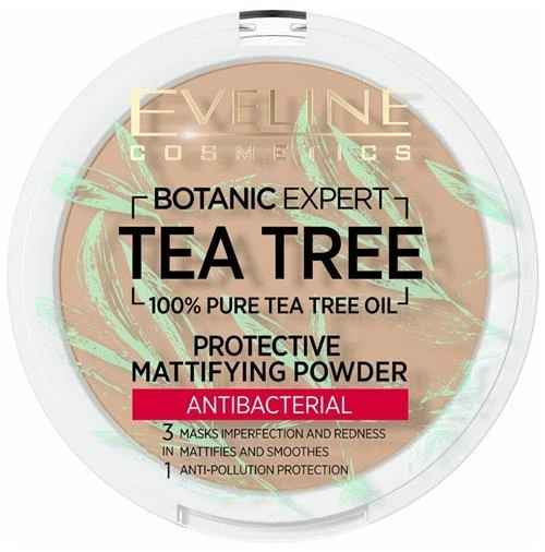 Eveline Cosmetics Пудра компактная Botanic Expert матирующая, антибактериальная 3 в 1 1 шт.