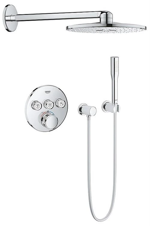 Смеситель с душевой лейкой Grohe Rainshower SmartActive 34705000,