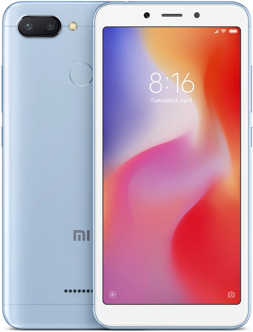 Смартфон Xiaomi Redmi 6 3/32 ГБ Global, Dual nano SIM, синий