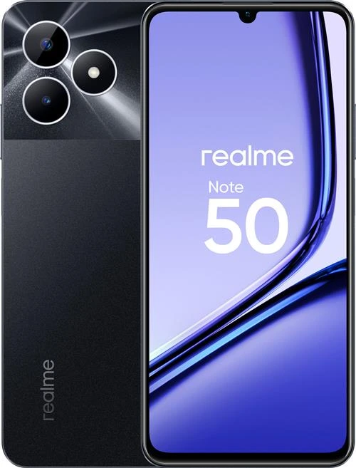 Смартфон realme Note 50 4/128 ГБ RU, Dual nano SIM, полуночно-черный