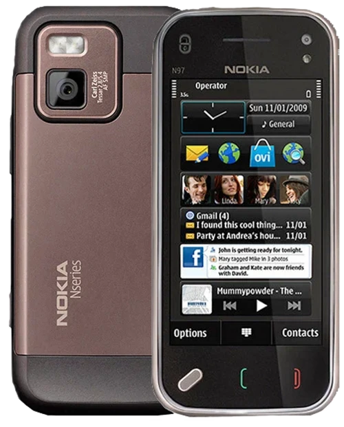 Смартфон Nokia N97 mini, 1 SIM, коричневый