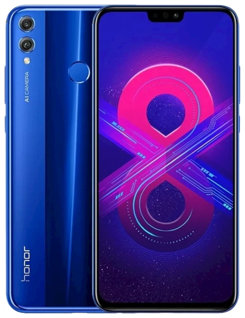 Смартфон HONOR 8X 4/64 ГБ Global, Dual nano SIM, синий