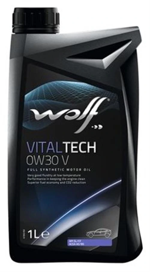 Синтетическое моторное масло Wolf Vitaltech 0W30 V