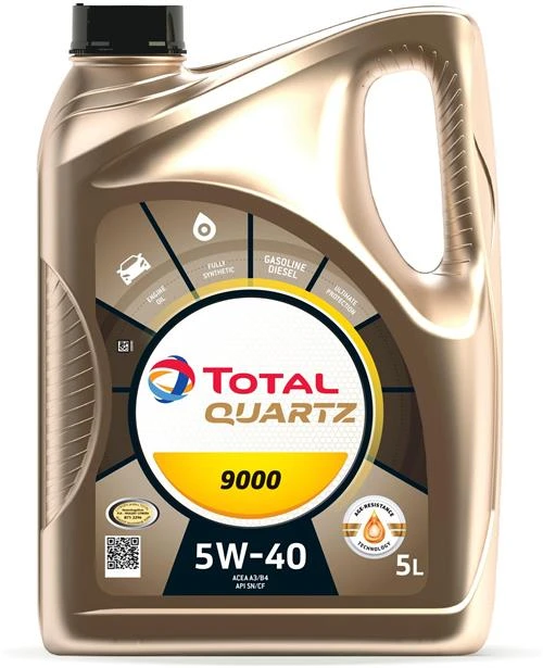 Синтетическое моторное масло TOTAL Quartz 9000 5W-40