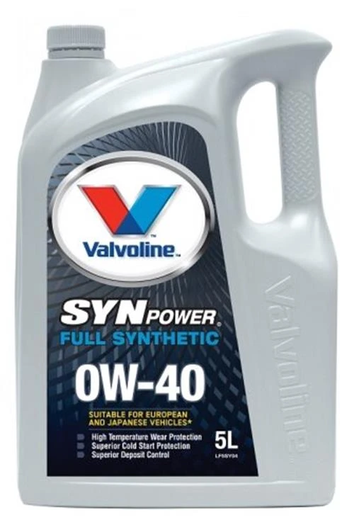 Синтетическое моторное масло VALVOLINE SynPower 0W-40