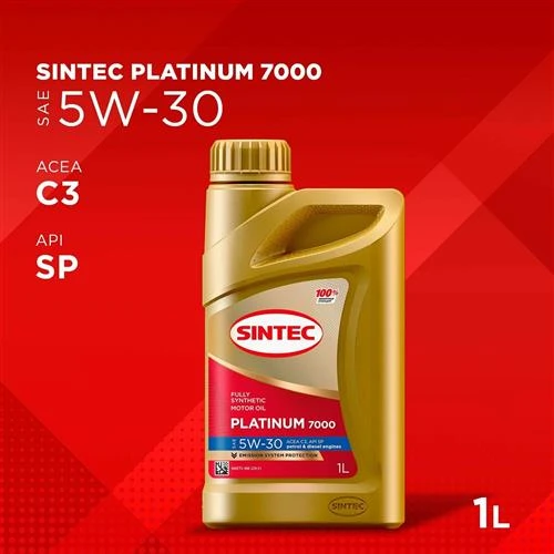 Синтетическое моторное масло SINTEC PLATINUM SAE 5W-30 API SP, ACEA C2/C3