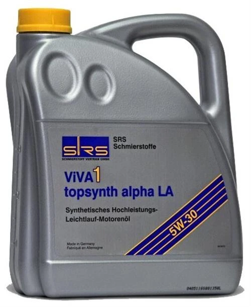 Синтетическое моторное масло SRS VIVA 1 Topsynth alpha LA 5W30