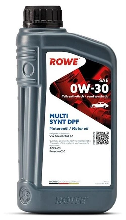 Синтетическое моторное масло ROWE Hightec Multi Synt DPF SAE 0W-30