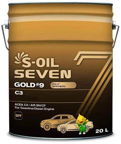 Синтетическое моторное масло S-OIL SEVEN GOLD#9 C3 5W-30