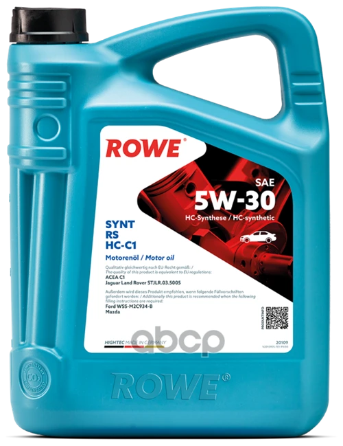 Синтетическое моторное масло ROWE Hightec Multi Synt DPF SAE 5W-30