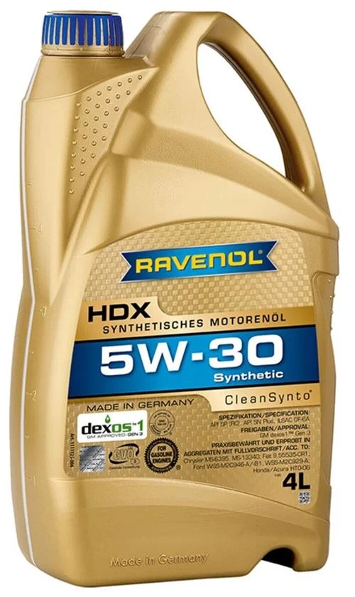 Синтетическое моторное масло RAVENOL HDX SAE 5W-30