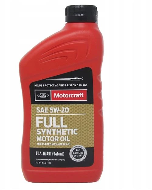 Синтетическое моторное масло Motorcraft SAE 5W-20 Full Synthetic