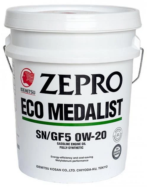 Синтетическое моторное масло IDEMITSU Zepro Eco Medalist 0W-20 SN/GF-5