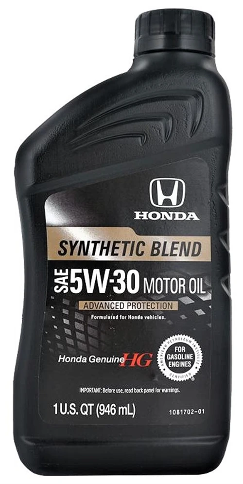 Синтетическое моторное масло Honda Synthetic Blend 5W30 SN