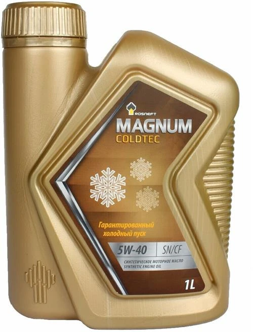 Синтетическое моторное масло Роснефть Magnum Coldtec 5W-40