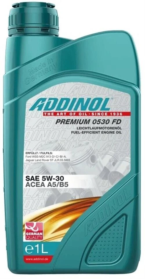 Синтетическое моторное масло ADDINOL Premium 0530 FD SAE 5W-30