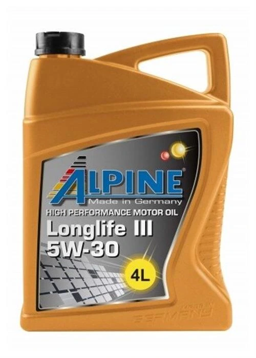 Синтетическое моторное масло ALPINE Longlife III 5W-30