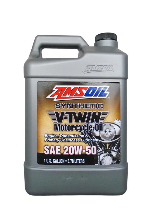 Синтетическое моторное масло AMSOIL V-Twin Synthetic Motorcycle Oil 20W-50