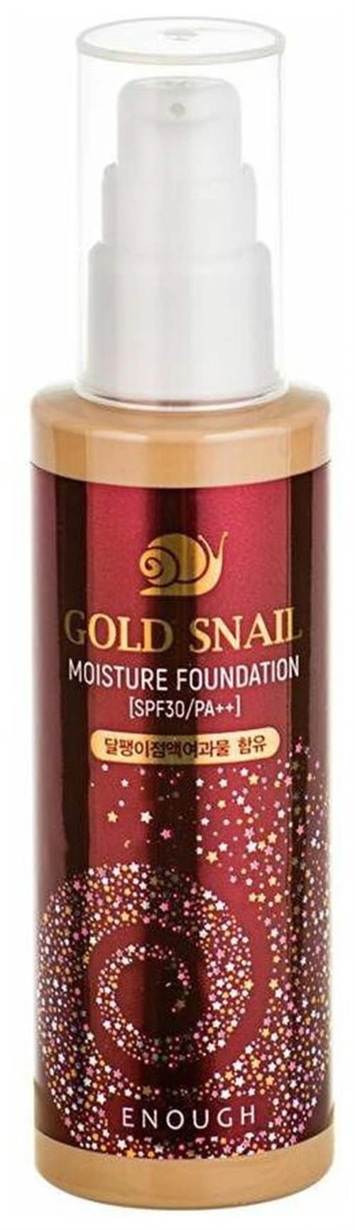 Enough Тональный крем Gold Snail Moisture Foundation, SPF 30