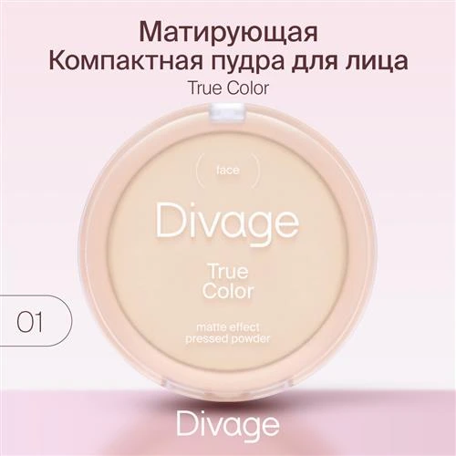 DIVAGE Пудра компактная True color 1 шт.