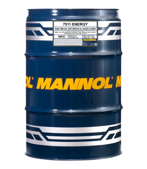 Полусинтетическое моторное масло Mannol Energy 5W-30 SN/CH-4