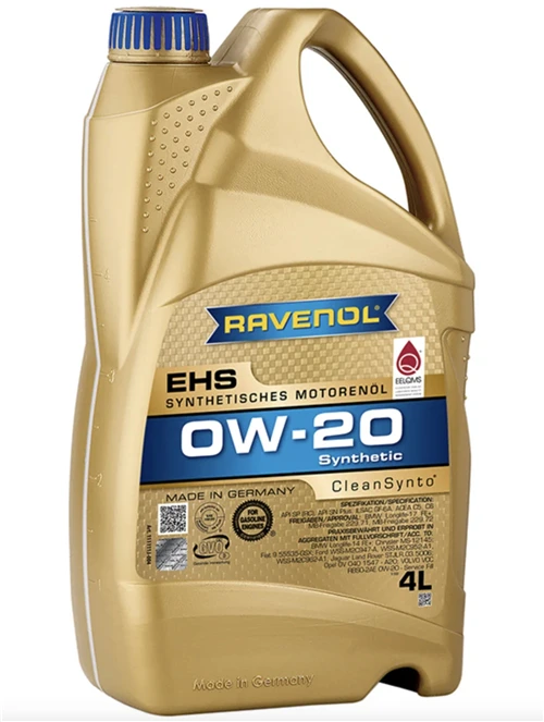 Полусинтетическое моторное масло RAVENOL EHS 0W-20