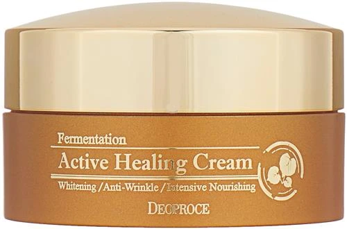 Deoproce Fermentation Active Healing Cream Кислородный крем для лица против морщин