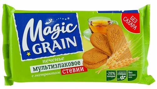 Печенье Magic Grain Magic Grain Мультизлаковое с экстрактом стевии, 150 г