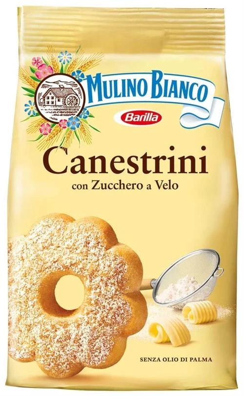 Печенье Mulino Bianco Canestrini с сахарной пудрой, 200 г