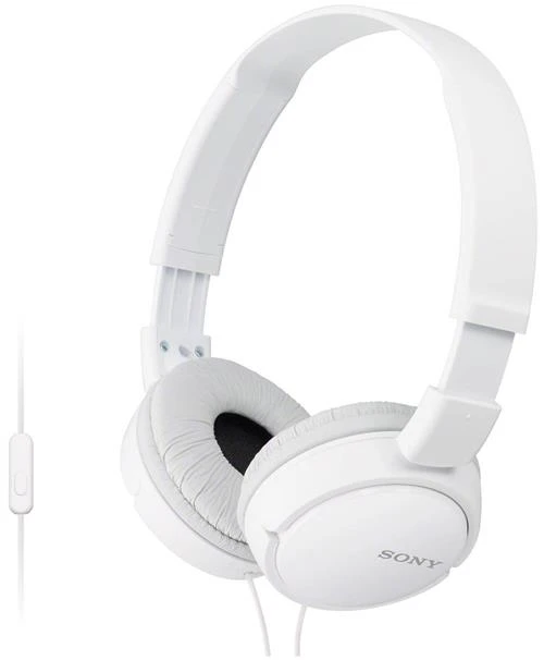 Наушники Sony MDR-ZX110AP, mini jack 3.5 mm, white