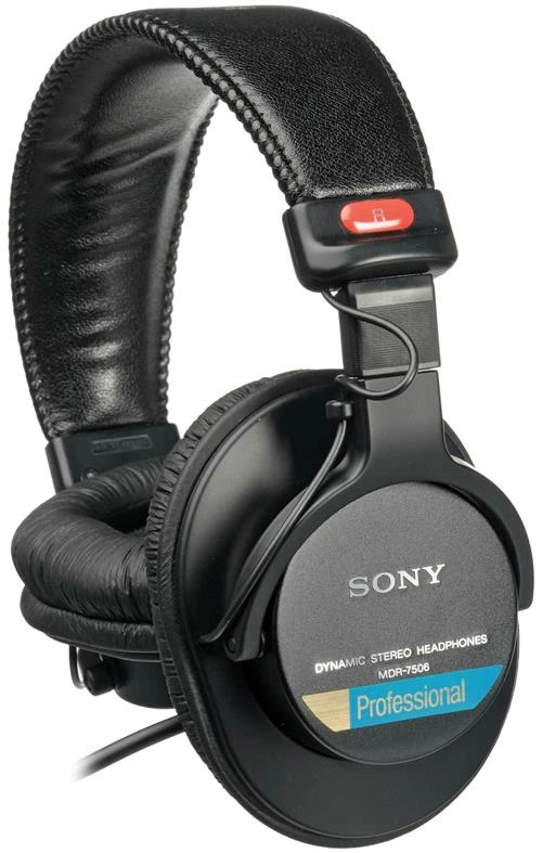 Наушники Sony MDR-7506, mini jack 3.5 mm, черный