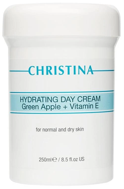 Christina Hydrating Day Cream Green Apple + Vitamin E For Normal And Dry Skin Увлажняющий дневной крем с витамином Е для нормальной и сухой кожи Зеленое яблоко