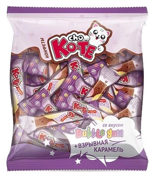 Cho Ko-Te Stick со вкусом Bubble gum и взрывной карамелью, пакет