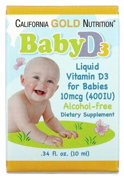 California Gold Nutrition Baby Vitamin D3 Liquid фл.