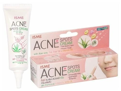 ISME крем для проблемной кожи Acne Spots Cream с алоэ вера, маслом чайного дерева и витамином В6