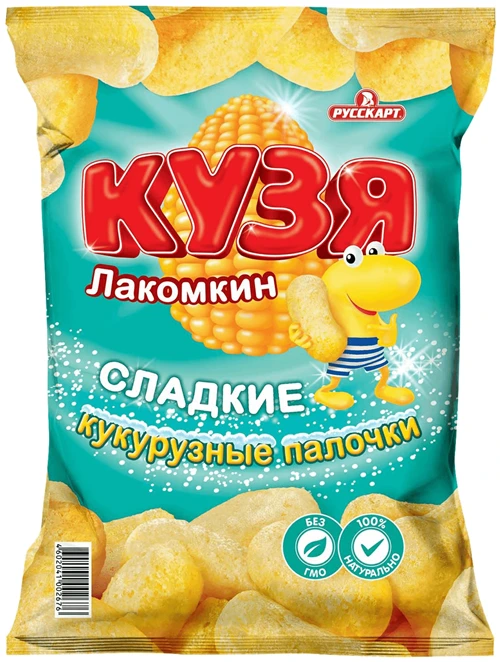 Кукурузные палочки Кузя Лакомкин сладкие