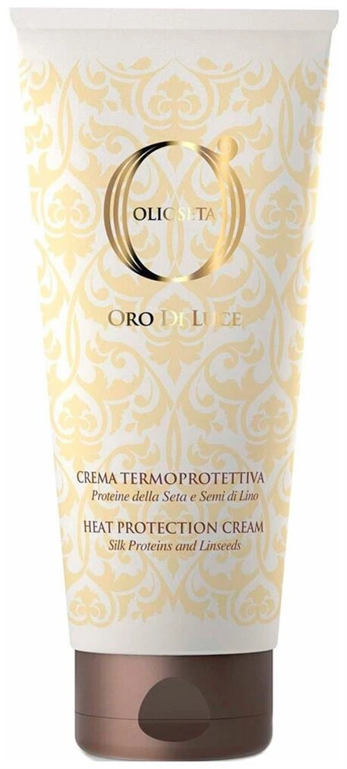 Barex Olioseta Oro Di Luce Крем термозащитный для волос с протеинами шелка и семенем льна Heat Protection Cream